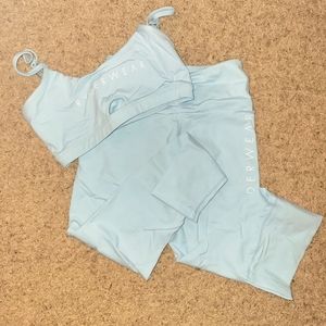 Sports bra and leggings